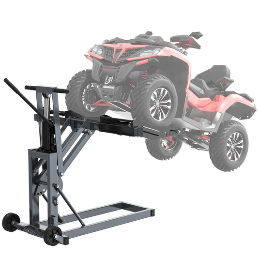 NETAJE 750 lb Hydraulic Lawn Mower Lift, Heavy Duty Riding Mower Jack for Tractor Maintenance & Repair
