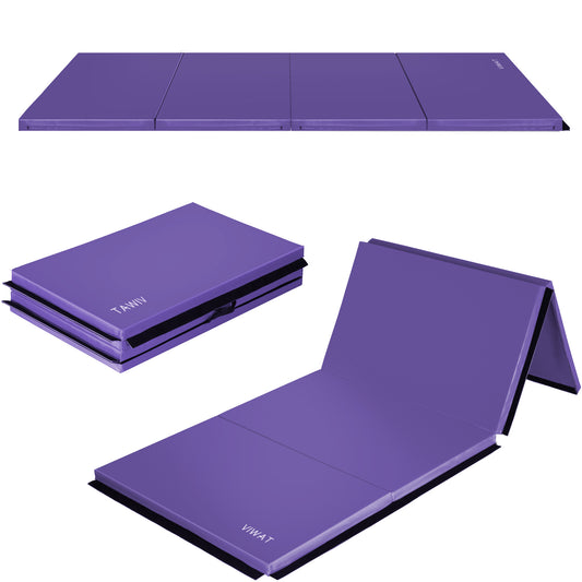 Gymnastics Mat with Carrying Handles for Gymnastics, Wrestling, MMA, Martial Arts, Stretching, Core Workouts