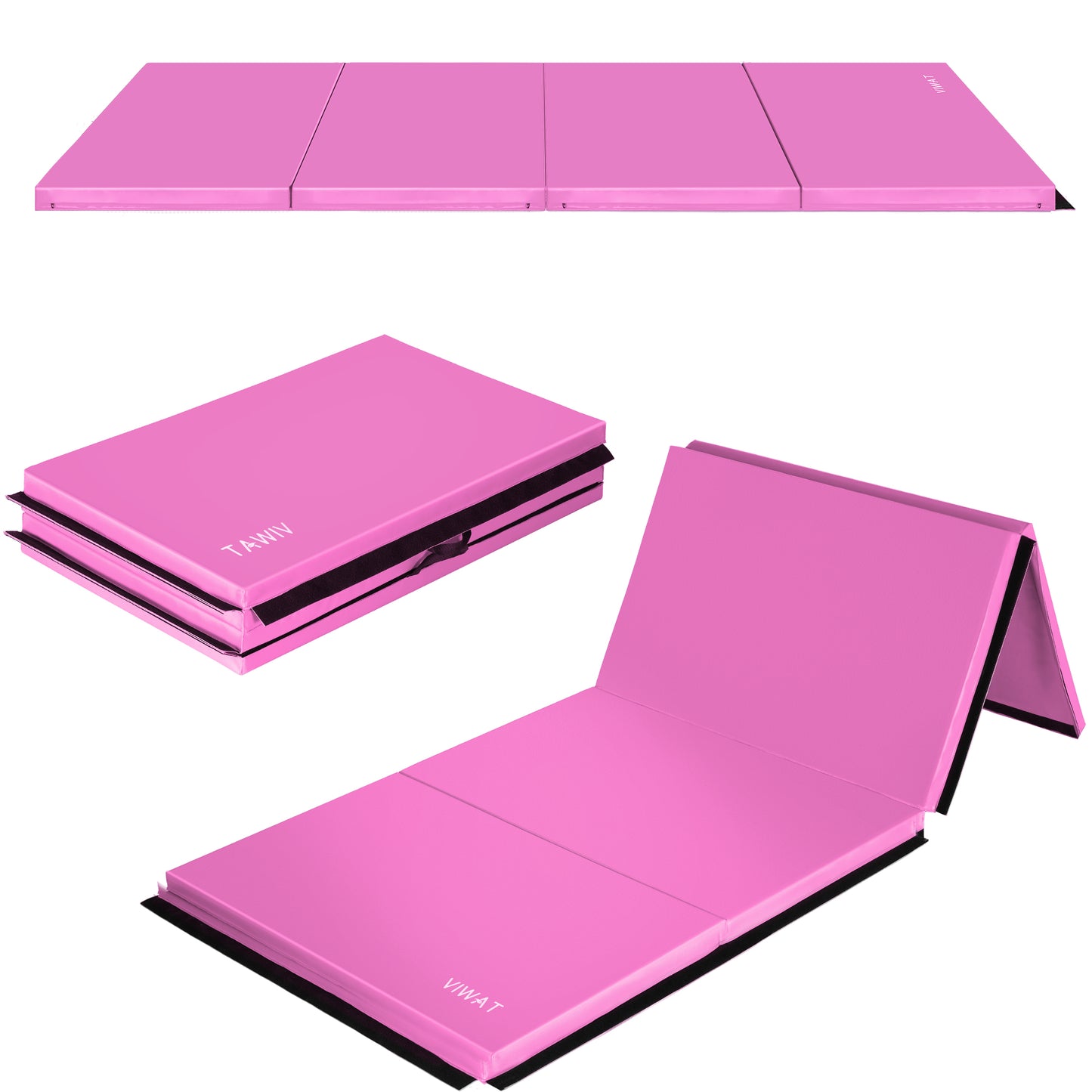 Gymnastics Mat with Carrying Handles for Gymnastics, Wrestling, MMA, Martial Arts, Stretching, Core Workouts