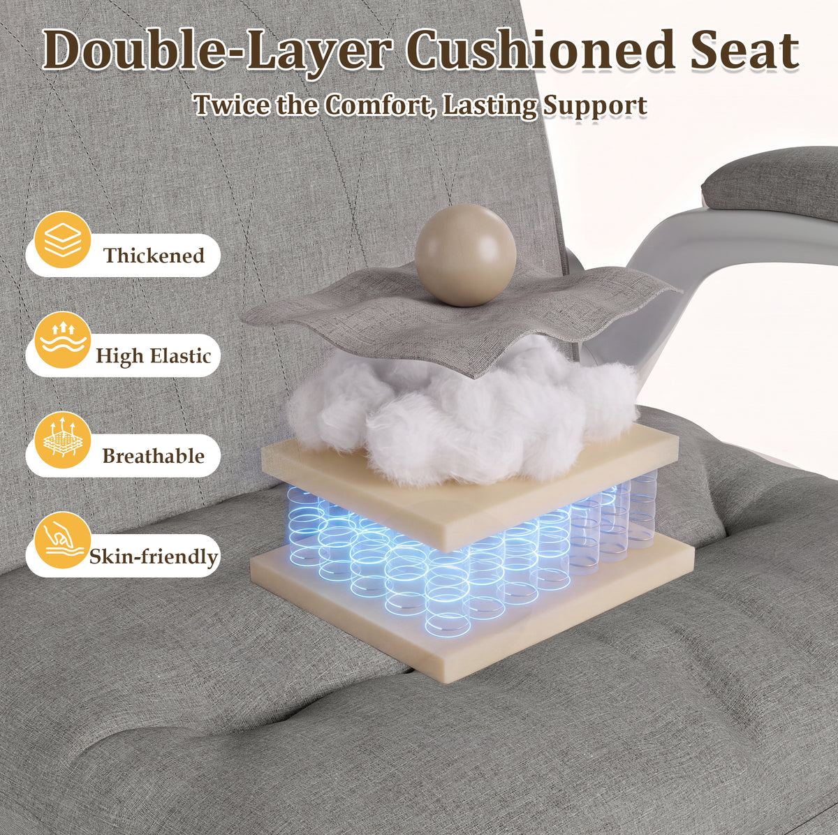 NETAJE Criss Cross Office Chair with Flip Backrest & Lumbar Pillow, Wide Cross Legged Desk Chair for Home Office, Bedroom